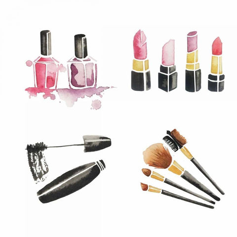 Make Me Gorgeous 1 Black Modern Wood Framed Art Print with Double Matting by Zyburt, Alicia