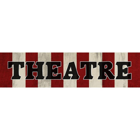 Theatre White Modern Wood Framed Art Print by Bailey, Ann