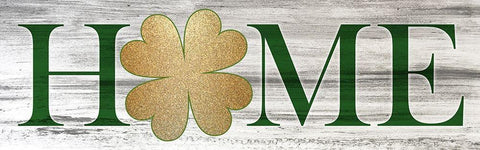 Home Clover Black Ornate Wood Framed Art Print with Double Matting by Bailey, Ann