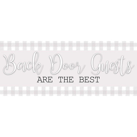 Back Door Black Modern Wood Framed Art Print by Bailey, Ann