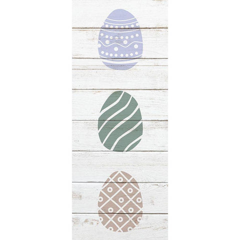 Vintage Easter 2 White Modern Wood Framed Art Print by Bailey, Ann