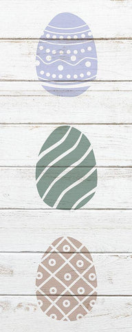 Vintage Easter 2 White Modern Wood Framed Art Print with Double Matting by Bailey, Ann