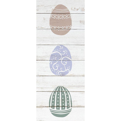 Vintage Easter 3 White Modern Wood Framed Art Print by Bailey, Ann