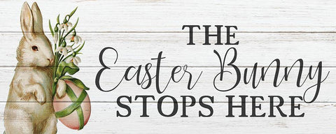 Vintage Easter 9 White Modern Wood Framed Art Print with Double Matting by Bailey, Ann