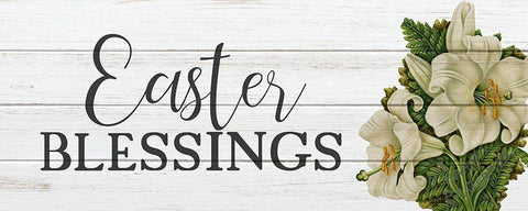 Vintage Easter 10 White Modern Wood Framed Art Print with Double Matting by Bailey, Ann