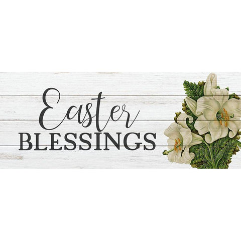 Vintage Easter 10 Black Modern Wood Framed Art Print with Double Matting by Bailey, Ann