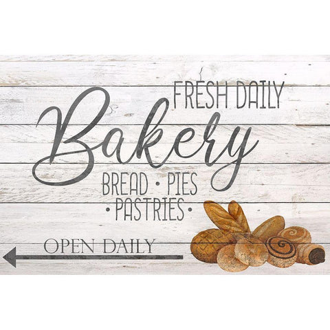 Bakery Fresh Gold Ornate Wood Framed Art Print with Double Matting by Bailey, Ann