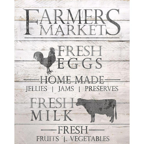 Farmers Market Gold Ornate Wood Framed Art Print with Double Matting by Bailey, Ann