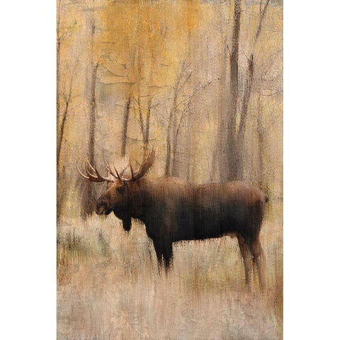 Golden Fall Gold Ornate Wood Framed Art Print with Double Matting by Bailey, Ann