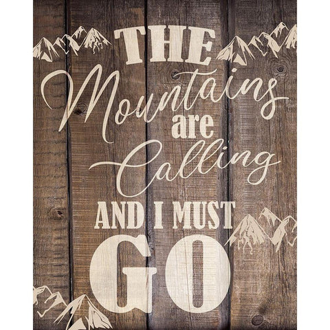 The Mountains Gold Ornate Wood Framed Art Print with Double Matting by Bailey, Ann