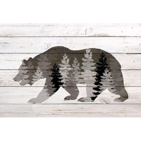 Into the Forest 1 Black Modern Wood Framed Art Print with Double Matting by Bailey, Ann