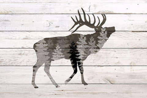 Into the Forest 2 Black Ornate Wood Framed Art Print with Double Matting by Bailey, Ann