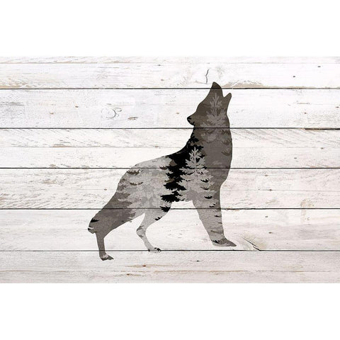 Into the Forest 4 White Modern Wood Framed Art Print by Bailey, Ann