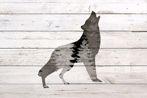 Into the Forest 4 Black Ornate Wood Framed Art Print with Double Matting by Bailey, Ann