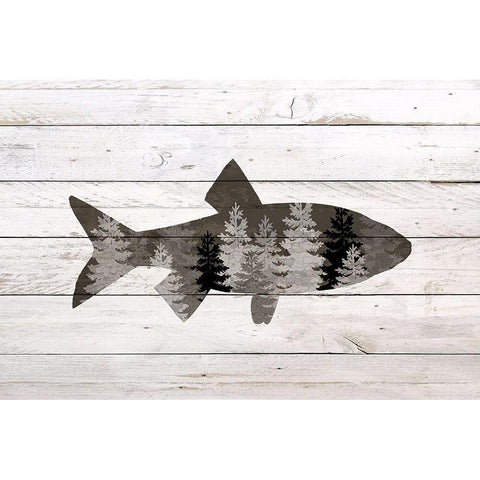 Into the Forest 5 Black Modern Wood Framed Art Print by Bailey, Ann