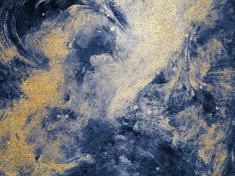 Into the Blue White Modern Wood Framed Art Print with Double Matting by Bailey, Ann