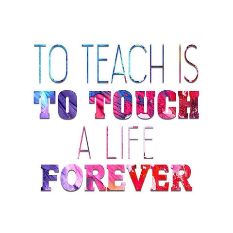 To Teach Black Modern Wood Framed Art Print with Double Matting by Bailey, Ann