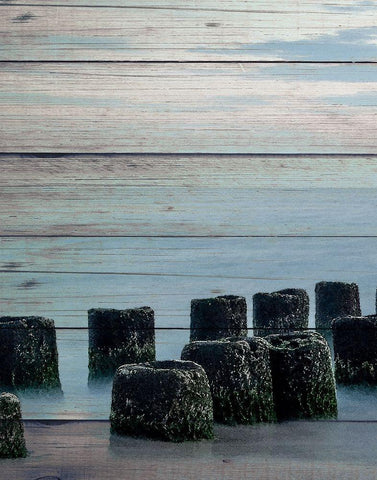 Endless Sea 1 White Modern Wood Framed Art Print with Double Matting by Bailey, Ann