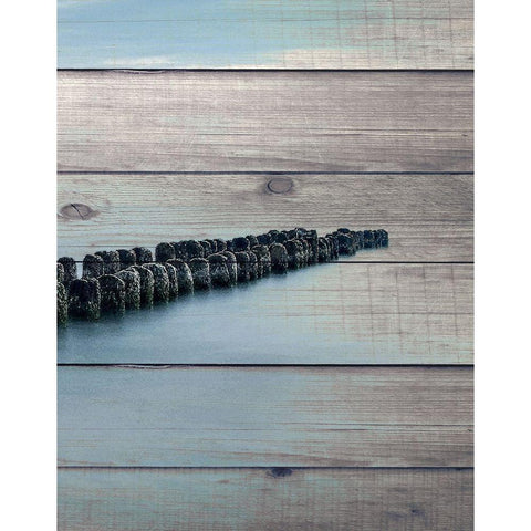 Endless Sea 3 White Modern Wood Framed Art Print by Bailey, Ann