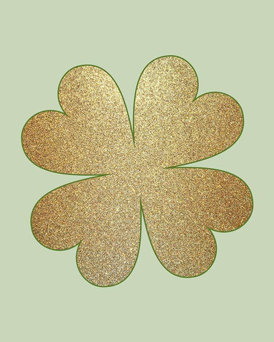 Lucky 1 White Modern Wood Framed Art Print with Double Matting by Bailey, Ann