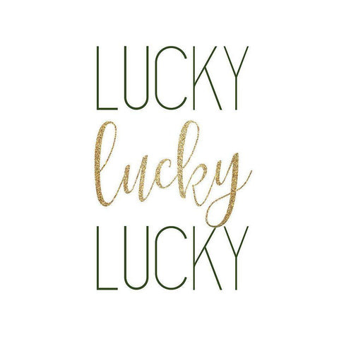 Lucky 2 White Modern Wood Framed Art Print by Bailey, Ann