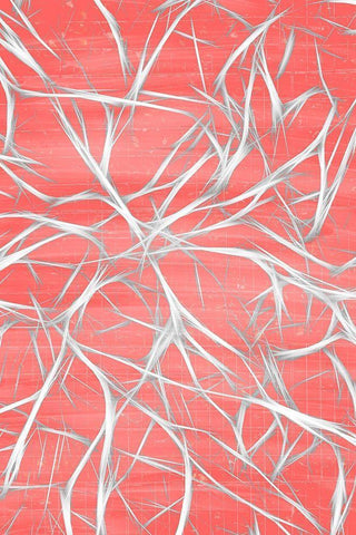 Nerves 3 White Modern Wood Framed Art Print with Double Matting by Bailey, Ann