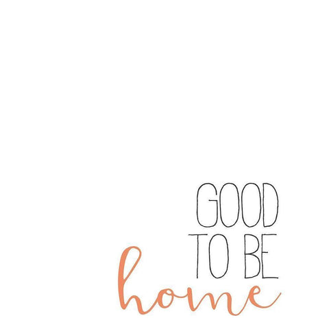 Good to Be Home Black Modern Wood Framed Art Print by Bailey, Ann