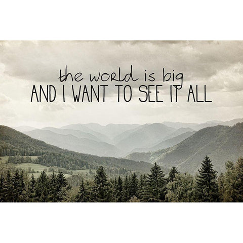 I Want to See 3 Gold Ornate Wood Framed Art Print with Double Matting by Bailey, Ann