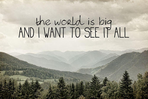 I Want to See 3 Black Ornate Wood Framed Art Print with Double Matting by Bailey, Ann