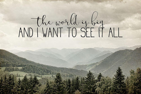 I Want to See White Modern Wood Framed Art Print with Double Matting by Bailey, Ann