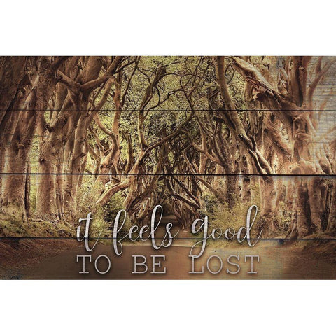 It Feels Good Gold Ornate Wood Framed Art Print with Double Matting by Bailey, Ann