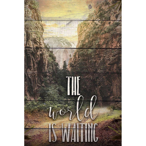 The World White Modern Wood Framed Art Print by Bailey, Ann