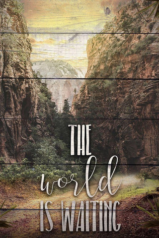 The World Black Ornate Wood Framed Art Print with Double Matting by Bailey, Ann