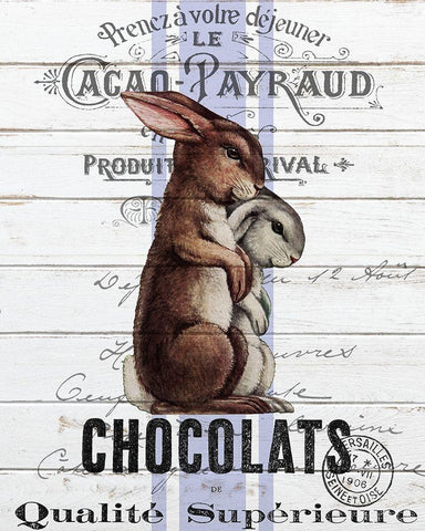 Vintage Easter 1 Black Ornate Wood Framed Art Print with Double Matting by Bailey, Ann