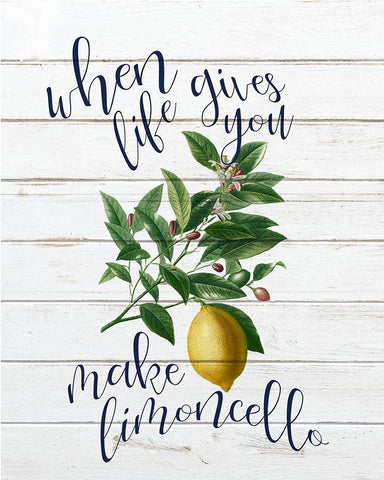 When Life 1 White Modern Wood Framed Art Print with Double Matting by Bailey, Ann