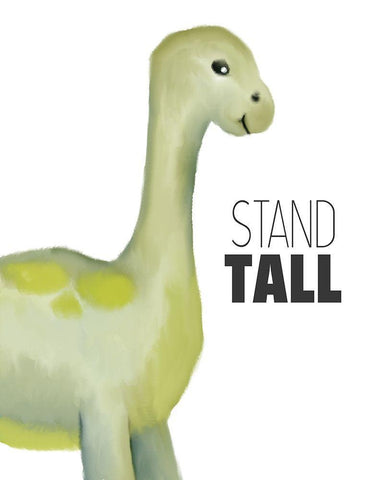 Stand Tall 1 White Modern Wood Framed Art Print with Double Matting by Bailey, Ann