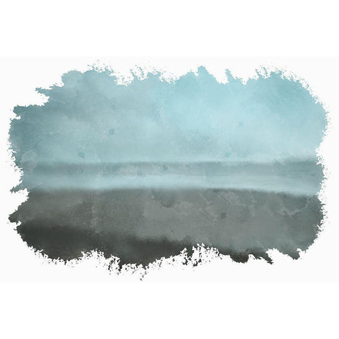 Dusky Beach Black Modern Wood Framed Art Print by Bailey, Ann
