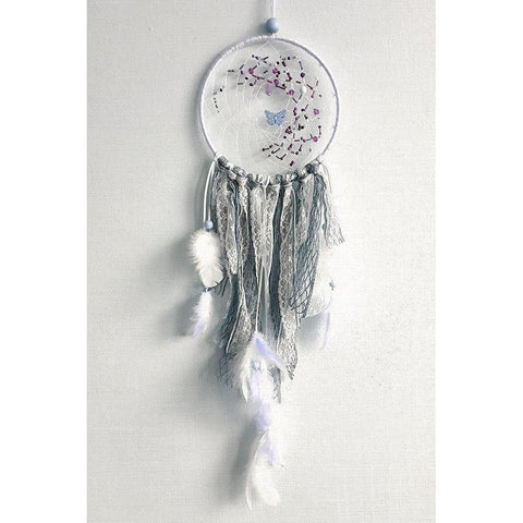 Dream Catcher Black Modern Wood Framed Art Print with Double Matting by Bailey, Ann