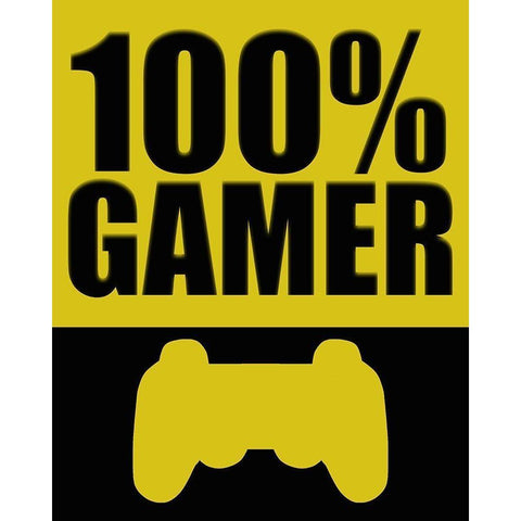 100 Gamer Black Modern Wood Framed Art Print with Double Matting by Bailey, Ann