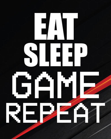 Gamer 2 White Modern Wood Framed Art Print with Double Matting by Bailey, Ann