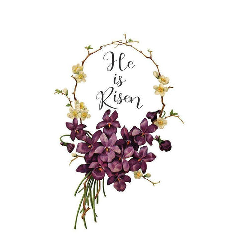 Happy Easter 2 Black Modern Wood Framed Art Print by Bailey, Ann