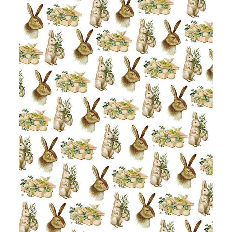 Happy Easter 3 White Modern Wood Framed Art Print by Bailey, Ann