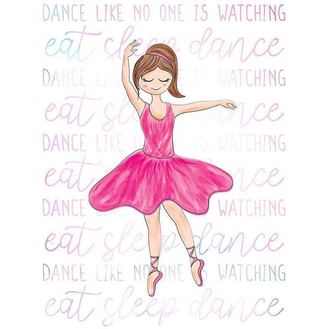 Always Dance 2 White Modern Wood Framed Art Print by Bailey, Ann