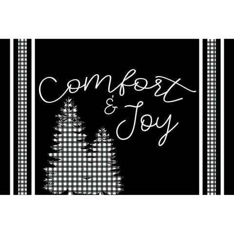 Comfort Black Modern Wood Framed Art Print with Double Matting by Bailey, Ann
