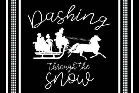 Dashing Black Ornate Wood Framed Art Print with Double Matting by Bailey, Ann