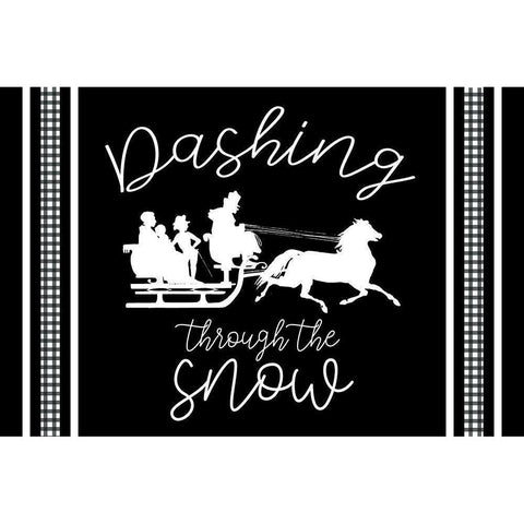 Dashing Black Modern Wood Framed Art Print with Double Matting by Bailey, Ann
