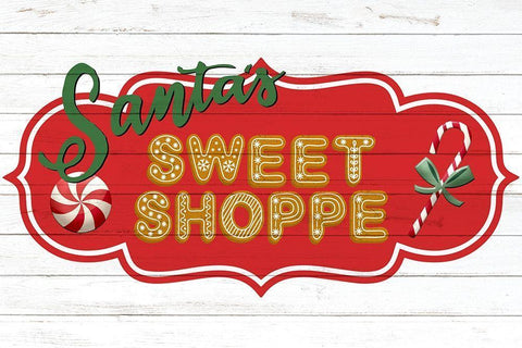 Sweet Shoppe Black Ornate Wood Framed Art Print with Double Matting by Bailey, Ann