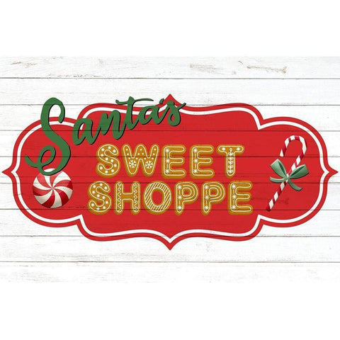Sweet Shoppe White Modern Wood Framed Art Print by Bailey, Ann