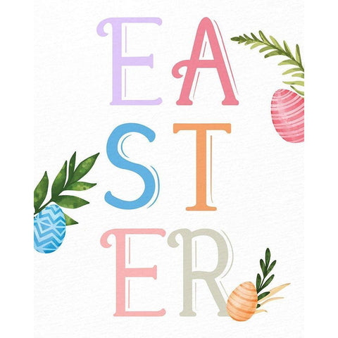 Easter Gold Ornate Wood Framed Art Print with Double Matting by Bailey, Ann