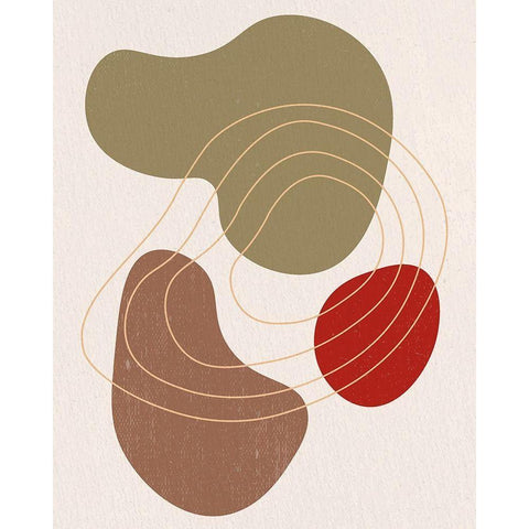 Rock 1 Black Modern Wood Framed Art Print by Bailey, Ann